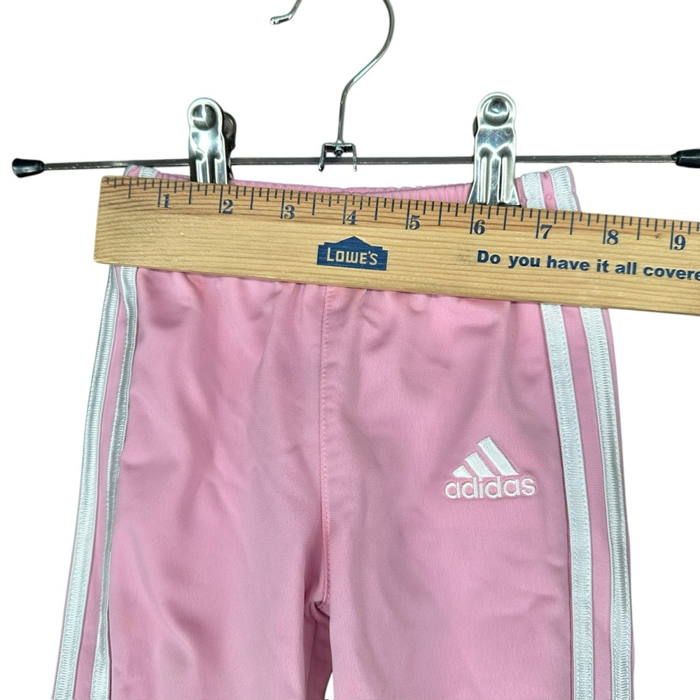 Adidas‎ Girls Baby 9 Months Pink Track Suit Jacket Pants Active Sports Stripes - Picture 8 of 13